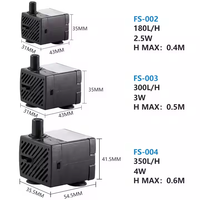 Pompes à eau de bureau pour l'aquaponie, mini-pompes 2.5W 3W 4W, pompes pour fontaines d'animaux, accessoires pour petits aquariums