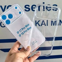 Nouvelle coque de téléphone transparente en TPU souple antichoc ultra-fine, dos transparent pour 18 Pro Max 18/18 Pro 17 16 15 14 13