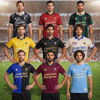 Conjunto de Uniforme de Fútbol Personalizado 2026 2027, Camiseta Deportiva, Equipación de Fútbol para Fanáticos/Jugadores, Camisetas de Clubes de Fútbol