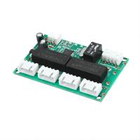 Commutateur Ethernet OEM 5 ports 100Mbps Module de commutation réseau Commutateur Ethernet PCB pour réseau de bureau à domicile silencieux