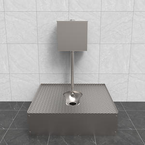 مرحاض قرفصاء حديث من الفولاذ المقاوم للصدأ من هونغديك للاستخدام في الحمامات العامة والسجون، توريد من الشركة المصنعة - Product Image 3