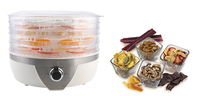 XJ-14709 Mini Food Dehydrator Thuisgebruik Voedseldroger Elektrische Groenten En Fruit Droger Plastic Engels Huishouden 5 Trays 500