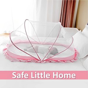 Pieghevole bambino zanzariera per il letto con oscuramento <span class=keywords><strong>baldacchino</strong></span> portatile culla copertura della rete tenda per culle - Product Image 4
