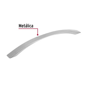 Master con unità 168 manico da 160mm, linea moderna, nichel, HERMEX - Product Image 2