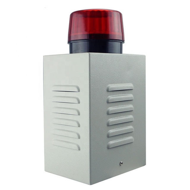Outdoor Waterproof 120dB Alarm Siren Warning Sound Alarm Strobe Light Siren With Metal Box
