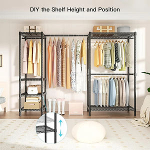 OEM ODM Chrome Plated Wire Shelving <b>Rack</b> 5 Layer Adjustable Metal Mesh <b>Shelf</b> for Store Home Warehouse - Product Image 6