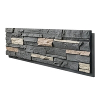 Vente directe d'usine, panneau mural en pierre légère imperméable en PU 3D imitation roche pour usage hôtelier, intérieur et extérieur