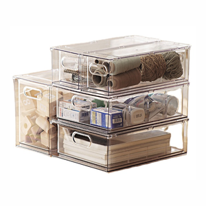 Home multifunctional storage box desktop plastic box cosmetics storage containers bathroom small object storage