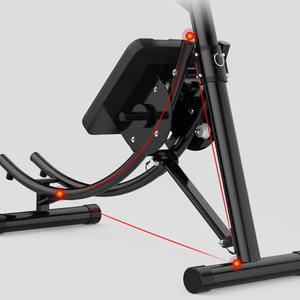 Dispositivo de Asistencia para Abdominales, Máquina Ajustable para Ejercicios Abdominales, para Fitness y Moldeamiento Corporal, Material Compuesto Negro - Product Image 2