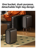 Poubelle Intelligente ELPHECO à Capteur pour la Maison, Salle de Bain, Toilettes, Salon – Électrique, en Acier Inoxydable, Design Cylindrique à Fente Étroite