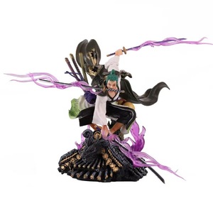 Figurine Anime Roronoa <span class=keywords><strong>Zoro</strong></span> Kimono 29 cm à Trois Épées, Collection <span class=keywords><strong>One</strong></span> <span class=keywords><strong>Piece</strong></span>, Modèle de Statue, Jouet Décoratif, Vente Chaude - Product Image 5