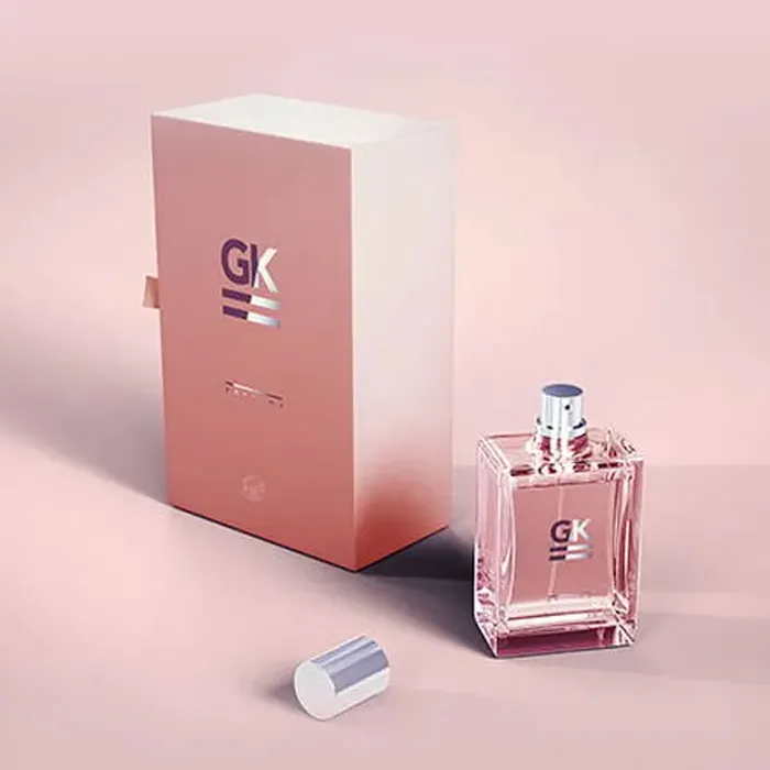 Grosir kotak kemasan parfum kertas kaku kotak kosmetik cetakan kustom kotak parfum kosmetik kardus mewah