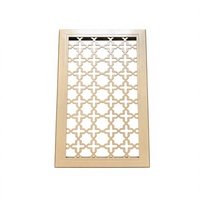 Diffuseur d'air rectangulaire en alliage d'aluminium sculpté moderne en acier sortie de ventilation murale décorative registre et grille amovibles