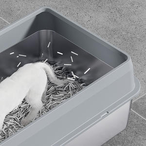 Vente chaude En Acier Inoxydable Chat Toilette Maison Litiere Toilette Pour Chat Produit Litieres Pour Chat - Product Image 5