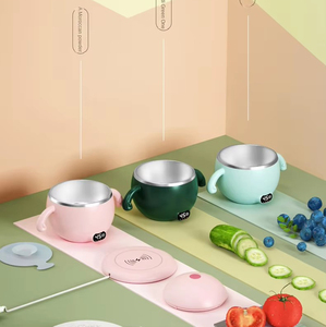 World's Best Seller Temperature Smart Baby Feeding Food Heating Bowl Set Modèle <span class=keywords><strong>d</strong></span>'impression unique Alimenté par batterie pour une utilisation en extérieur - Product Image 2