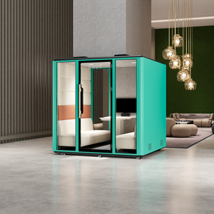 Современная Звуконепроницаемая передвижная кабина для встреч с алюминиевым каркасом для дома и офиса, квартир, гостиниц, больниц, использования на открытом воздухе - Product Image 1