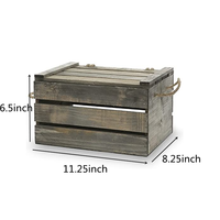 Boîte de rangement multifonctionnelle écologique peinte à la main, boîte cadeau en bois élégante avec couvercle, vente chaude