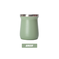 Bouteille d'eau réutilisable en acier inoxydable 304 à double paroi de 8 oz, isolée sous vide, tasse Mate, gourde de voyage en gros, vente chaude