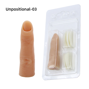 Silicone Artificial Bendable Finger <b>Nail</b> <b>Practice</b> 20 Tips Human <b>Hand</b> Salon Manicure Training Mannequin Showing Tool Set Pack - Product Image 1