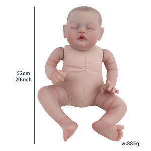 Poupées en silicone non toxique de 22 pouces pour bébés, kit d'accessoires souples et flexibles, compatibles avec le thème du <span class=keywords><strong>singe</strong></span> afro-américain - Product Image 4