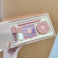 Cadeau de Noël 4 types coffret cadeau maquillage Rouge à lèvres mat hydratant Couleur tomate Brillant à lèvres velours 9 couleurs ensemble de mascara ombre à paupières
