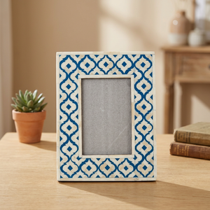 Premium Handmade MDF Photo Frames Elegant Polished Resin Crafts Inlay Minimalist <b>Vintage</b> Design Home Office Decor Gifts Set - Product Image 1