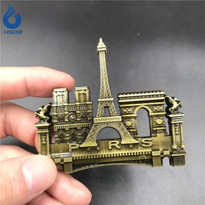 Imán de Refrigerador 3D Vintage de Aleación de Zinc y Bronce con Diseño de la Torre Eiffel de Dubái, Francia, París, <span class=keywords><strong>Alemania</strong></span>, Estados Unidos, Egipto, Recuerdo Artesanal - Product Image 6