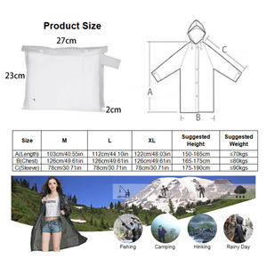 Imperméable à capuche pour hommes et femmes en polyester épaissi, imperméable, pour l'escalade, le camping, la randonnée en plein air - Product Image 6