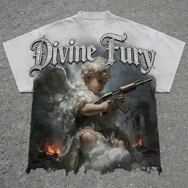 Custom Streetwear 100% Cotton T Shirt Oversized Heavy Weight Loose T Shirt DTG Print Oversized Graphic Men T Shirt