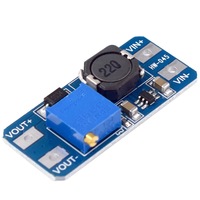 DC-DC MT3608, Input tegangan lebar modul daya dapat disesuaikan 2/24V up 5/9/12/28V