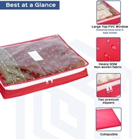 Sacs de rangement transparents en plastique non tissé pour couettes de garde-robe, literie réutilisable, housse de sari simple, emballage réutilisable