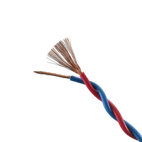 Câble en cuivre sans oxygène torsadé en PVC flexible ZC-RVS 2*1mm2 Longueur personnalisée Multicolore Toronné pour le câblage domestique