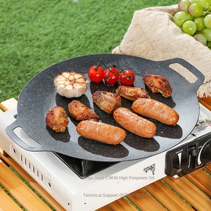 Piatto da Barbecue antiaderente <span class=keywords><strong>in</strong></span> <span class=keywords><strong>pietra</strong></span> stile coreano Maifan da campeggio per uso domestico cucina a induzione per piastre per torrefazione - Product Image 3