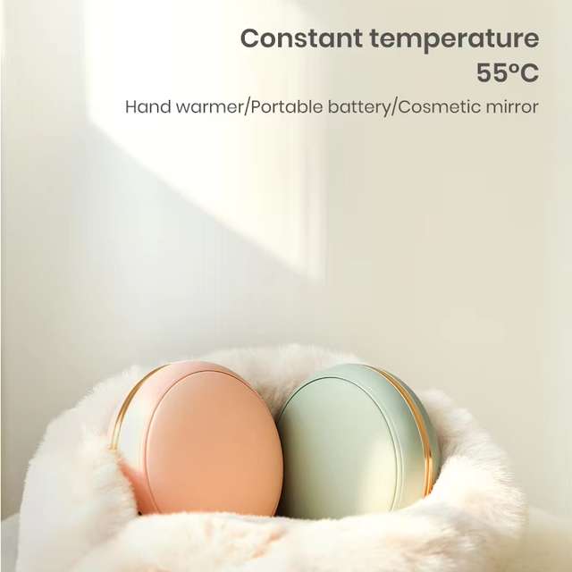 Rechargeable Magnetic Hand Warmer - 2-in-1 Portable Heater & Power Bank, Fast Heating 3 Levels, Portable Magnet-Attached Design