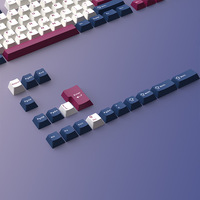 Stock Black Grizzly Blue Rose Mecha Mechanical Keyboard Keycaps Triple Spell PBT Small Full Set of Customised 2 Colour Keycaps