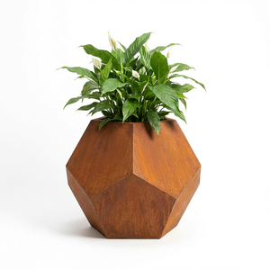 Maceta Moderna Minimalista para Exteriores <span class=keywords><strong>de</strong></span> Acero Corten con Acabado Preoxidado, con Orificio <span class=keywords><strong>de</strong></span> Drenaje y Tratamiento <span class=keywords><strong>de</strong></span> Sellado, Capacidad <span class=keywords><strong>de</strong></span> 60L - Product Image 3