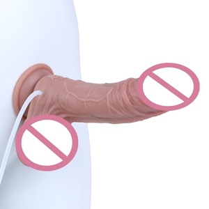 S8040-ZS Dildo de Silicona con Eyaculación Ultra Realista, Plug Anal con Ventosa y Correa, Juguete Sexual para Masturbación Adulta - Product Image 4