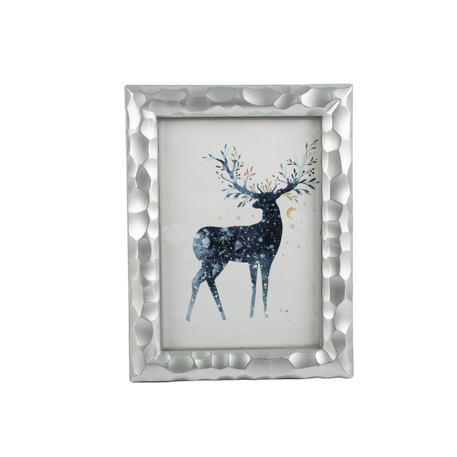Best Price Wholesale Custom Table Display Silver 4x6 Inch Plastic Picture Photo Frame for Christmas
