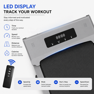 Caminadora Plegable para Debajo del Escritorio, Caminadora Profesional Curva y Portátil para el Hogar con Control Remoto - Product Image 3