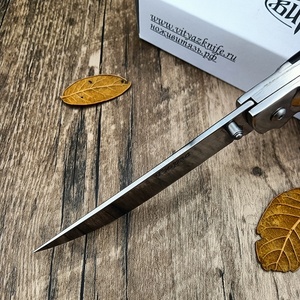 Couteau de poche russe pour le camping et la chasse en plein air avec lame 7Cr15Mov et manche en ébène, survie, bricolage, OEM - Product Image 4
