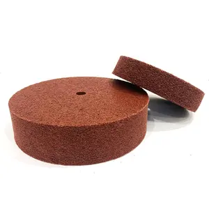 Metal abrasive 5P/7P/9P/12P nylon fiber buffing wheel non woven grinding wheel