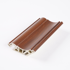 <span class=keywords><strong>Plinthe</strong></span> en WPC de haute qualité au design moderne pour l'intérieur de la maison, grain de <span class=keywords><strong>bois</strong></span>, ligne de coin supérieure, imperméable, écologique, durable, décoration en PVC - Product Image 2