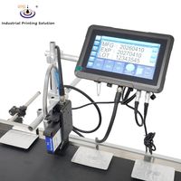 Imprimante jet d'encre intelligente IPS-9610 avec base de données Excel pour le codage de date, de codes-barres et de codes QR