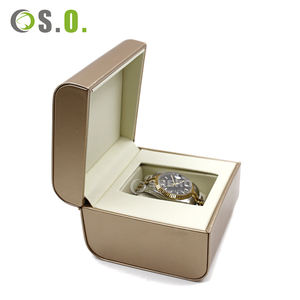 Boîte à montre en plastique imprimée de luxe haut de gamme, insert en satin de haute qualité, boîte de présentation de montre carrée avec logo personnalisé - Product Image 2