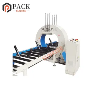 Good Price Aluminum Profiles Stretch Film Wrapping Machine Orbital Stretch Wrapper Machine Tube Horizontal Film Wrapper