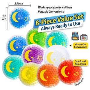 Vente flash - Pack de thérapie chaud/froid personnalisé avec billes de gel en forme ronde - Product Image 5