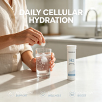 Comprimés effervescents d'hydrogène H2 à marque privée OEM ODM Antioxydant Hydratation Cellulaire Bien-être Végétalien 80mg 60 comprimés Fabricant