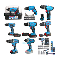 FIXTEC Prix d'usine Kit d'outils électriques 20V Ensemble d'outils électriques sans fil