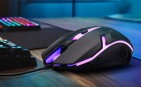 Promotion directe d'usine, souris optique filaire USB de haute qualité, durable, avec LED, pour ordinateur portable, PC de bureau