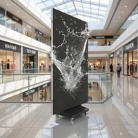 Écran LED pliable P1.86 pour affichage dynamique de menus, panneau d'affichage pour restaurant, écran publicitaire pour commande au comptoir
